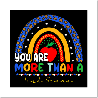 You Are More Than A Test Score Rainbow Leopard Posters and Art